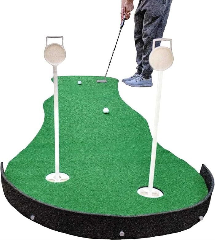 indoor putting mat and golf practice green home training