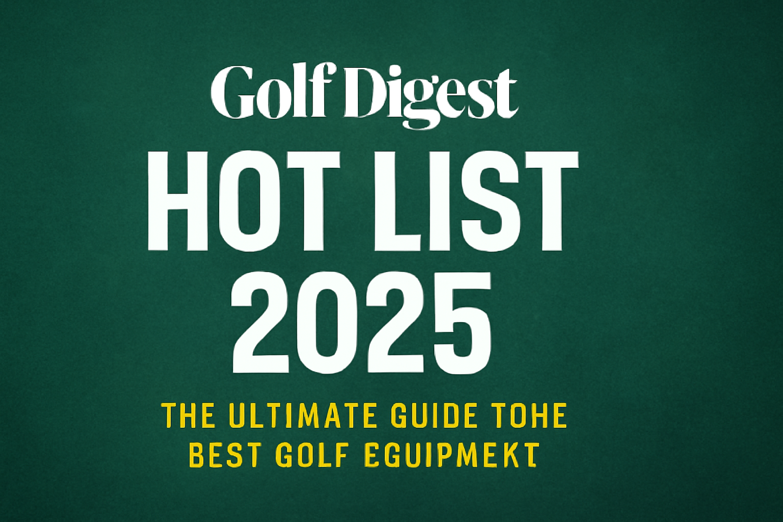 Golf Digest Hot List 2025